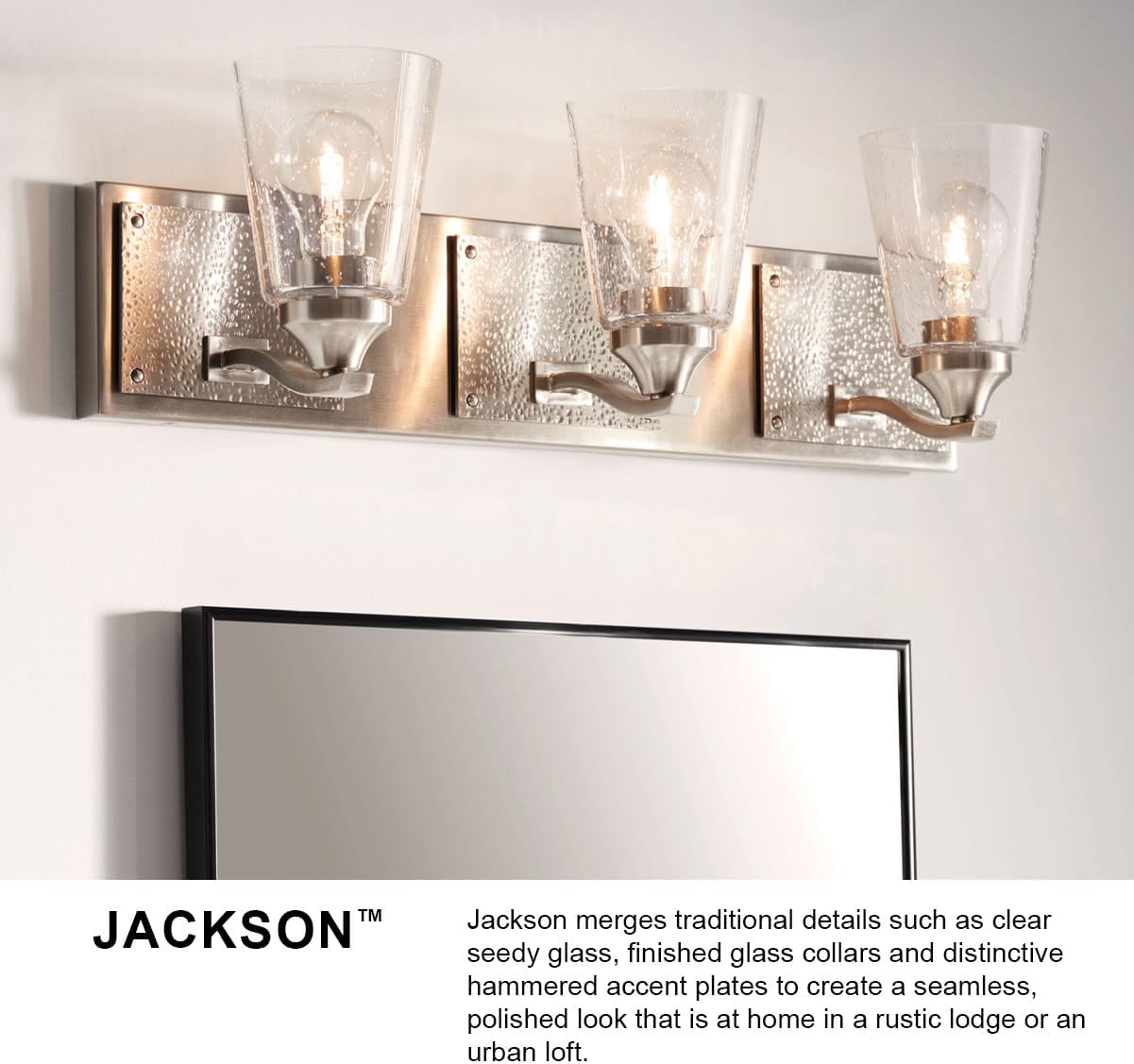 Hinkley Jackson Collection Transitional Four Light Bathroom Vanity Fixture, Buckeye Bronze (51824KZ)