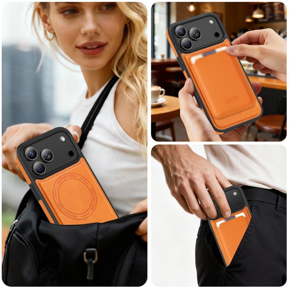Genérico Funda magnética for iPhone 17 Pro Max/17 Pro/Air/17 Billetera