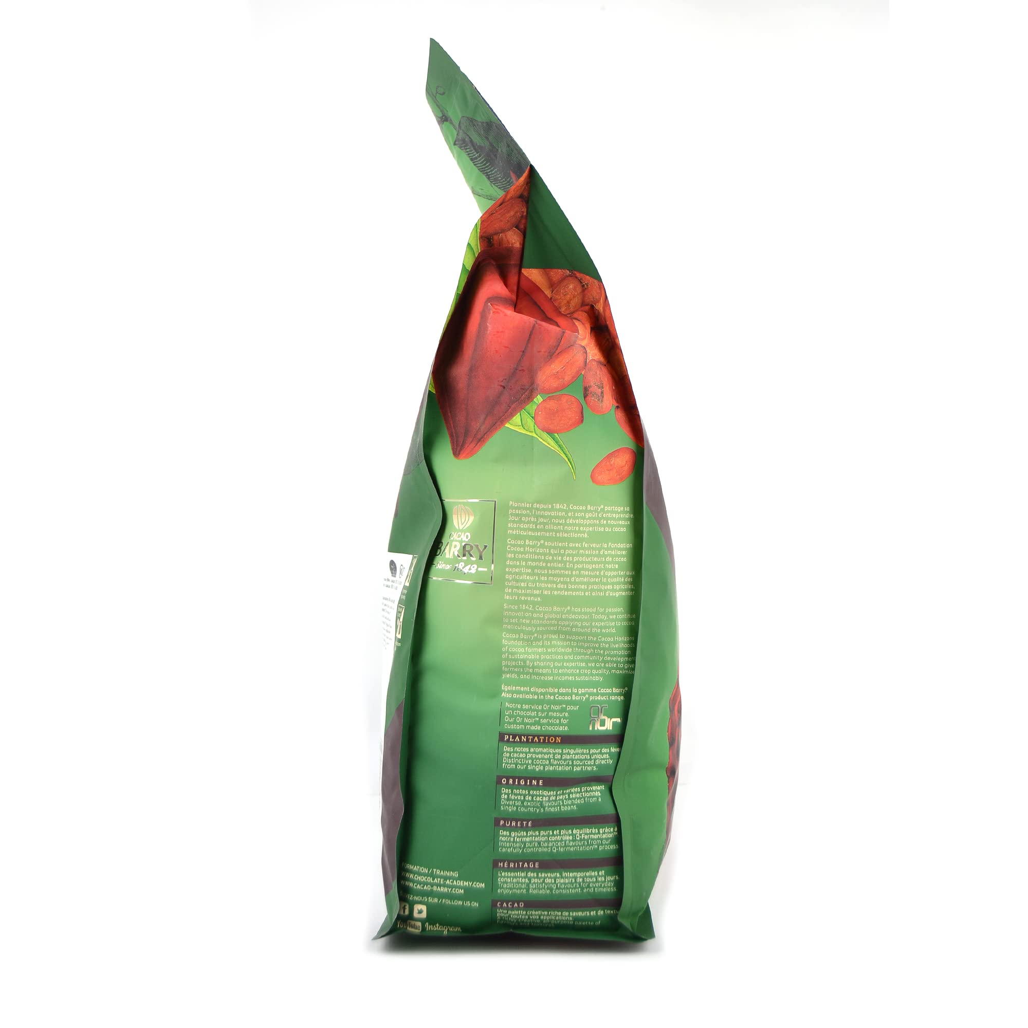 KG 5 CIOCCOLATO FONDENTE EXCELLENCE CACAO BARRY PUR NOIR PASTIGLIE KAKAO COCOA