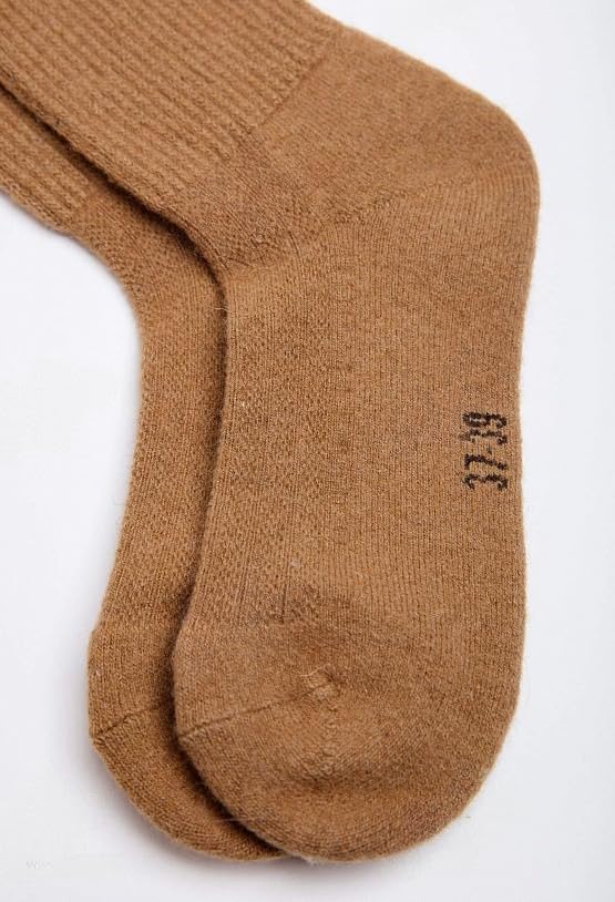 Brown Camel Wool Socks 23