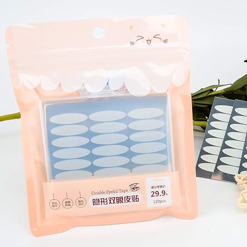 Miniatura 6 de Cinta invisible natural para párpados, 120 pares240 unidades de calcomanías adhesivas de un lado, tira de elevación de párpados autoadhesiva