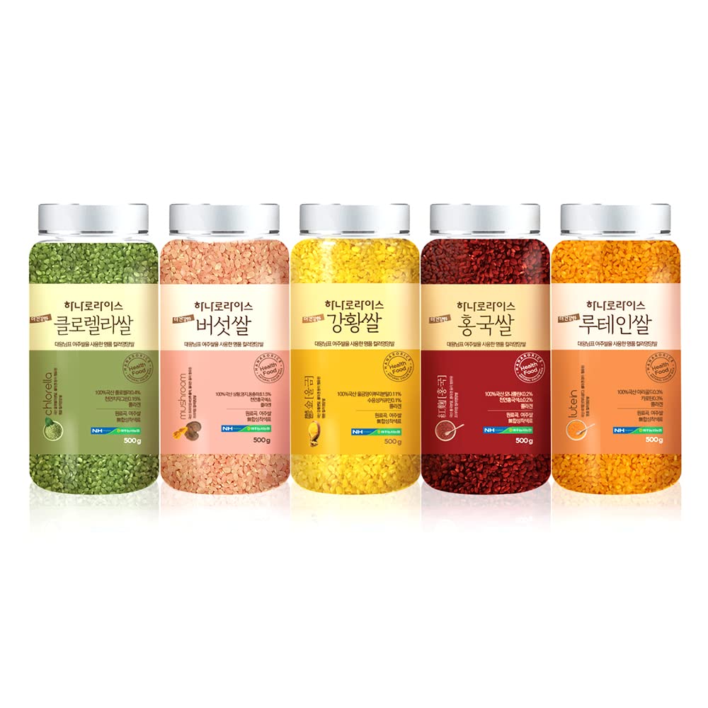 [NongHyup] Hanaro Rice Luxury 5-Set (Lutein, Chlorella, Turmeric, Red Yeast, Mushroom) - Functional,