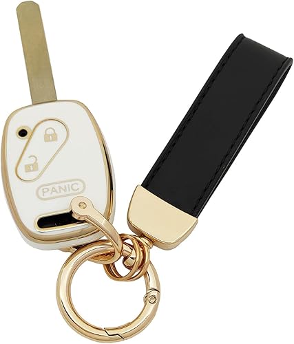 Miniatura 6 de Funda para llavero de TPU suave 360 para Honda Accord Civic CR-V Pilot CR-Z Fit Insight Odyssey llavero sin llave