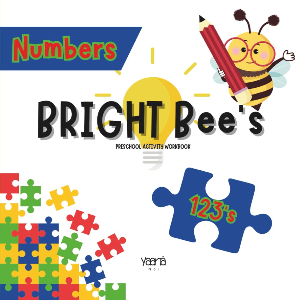 BRIGHT Bee's Numbers: Preschool Activity Workbook