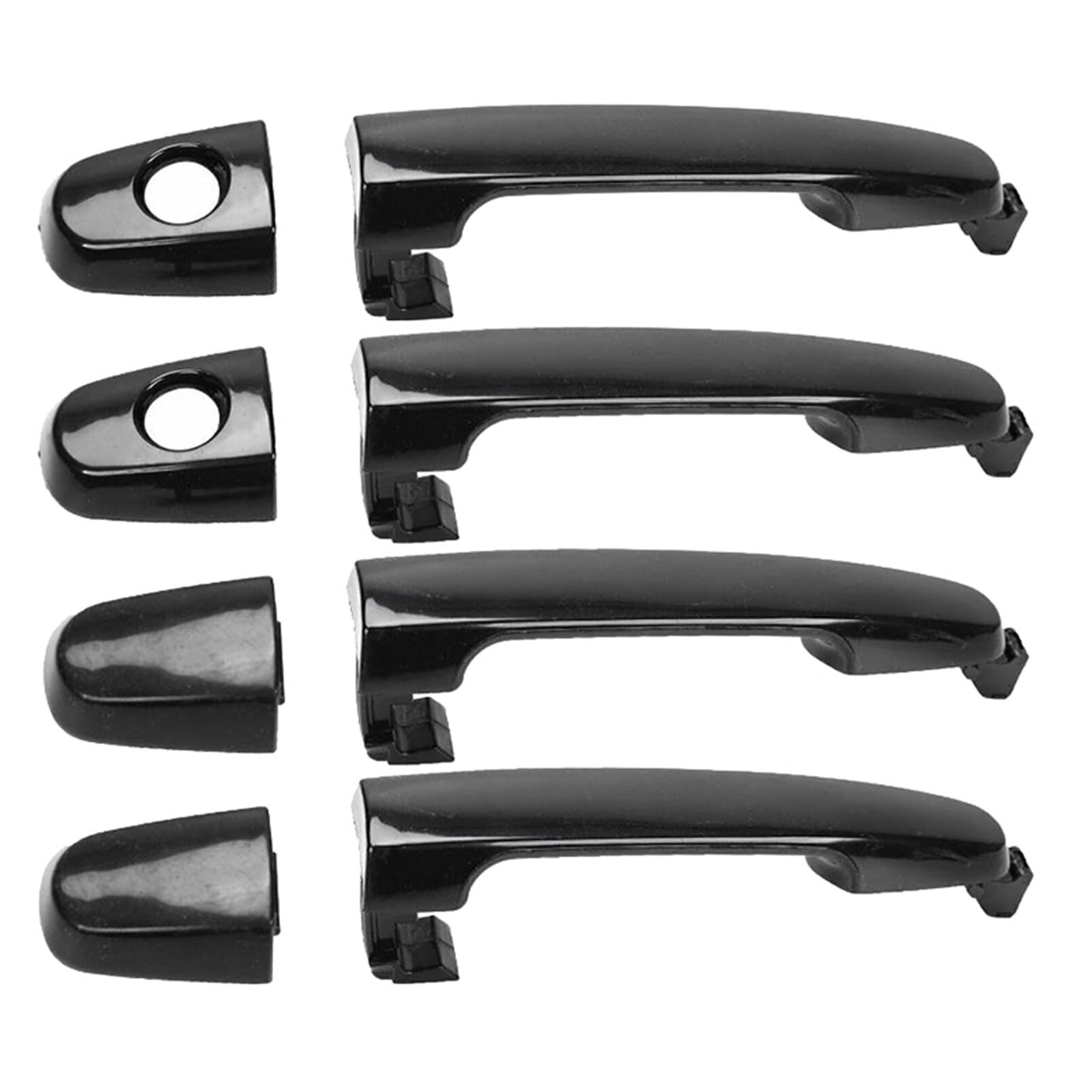 Yytemd One Color Car Outer Outside Exterior Door Handle Accessories For Toyota For Highlander 2001-2007 Chrome
