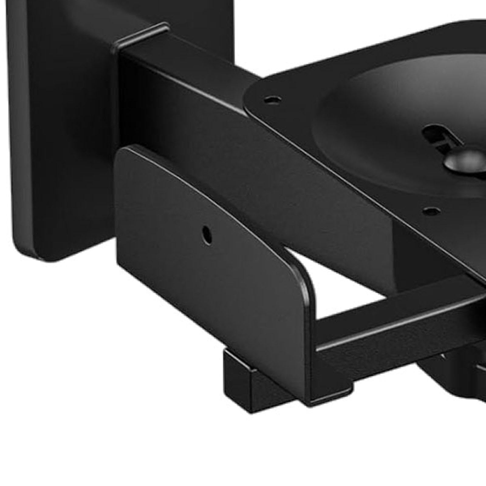 2 Soportes para Altavoces de Sonido Envolvente. Compatibles con Altavoces de 5 a 11 Pulgadas. Soporte Robusto y Compacto con Doble sujeción Lateral.