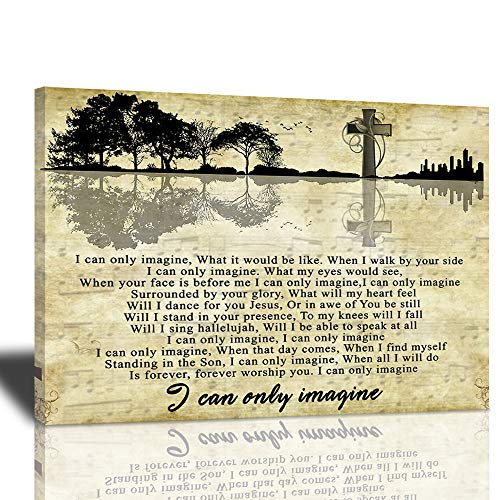 Sunator Jesus Christ Canvas Wall Art Cross And Guitar Poster Christian Religious Modern Artwork Christ Spiritual Prints Framed Wall Decorations For Bedroom Living Room Ready To Hang 12X16 Inches #TOP1