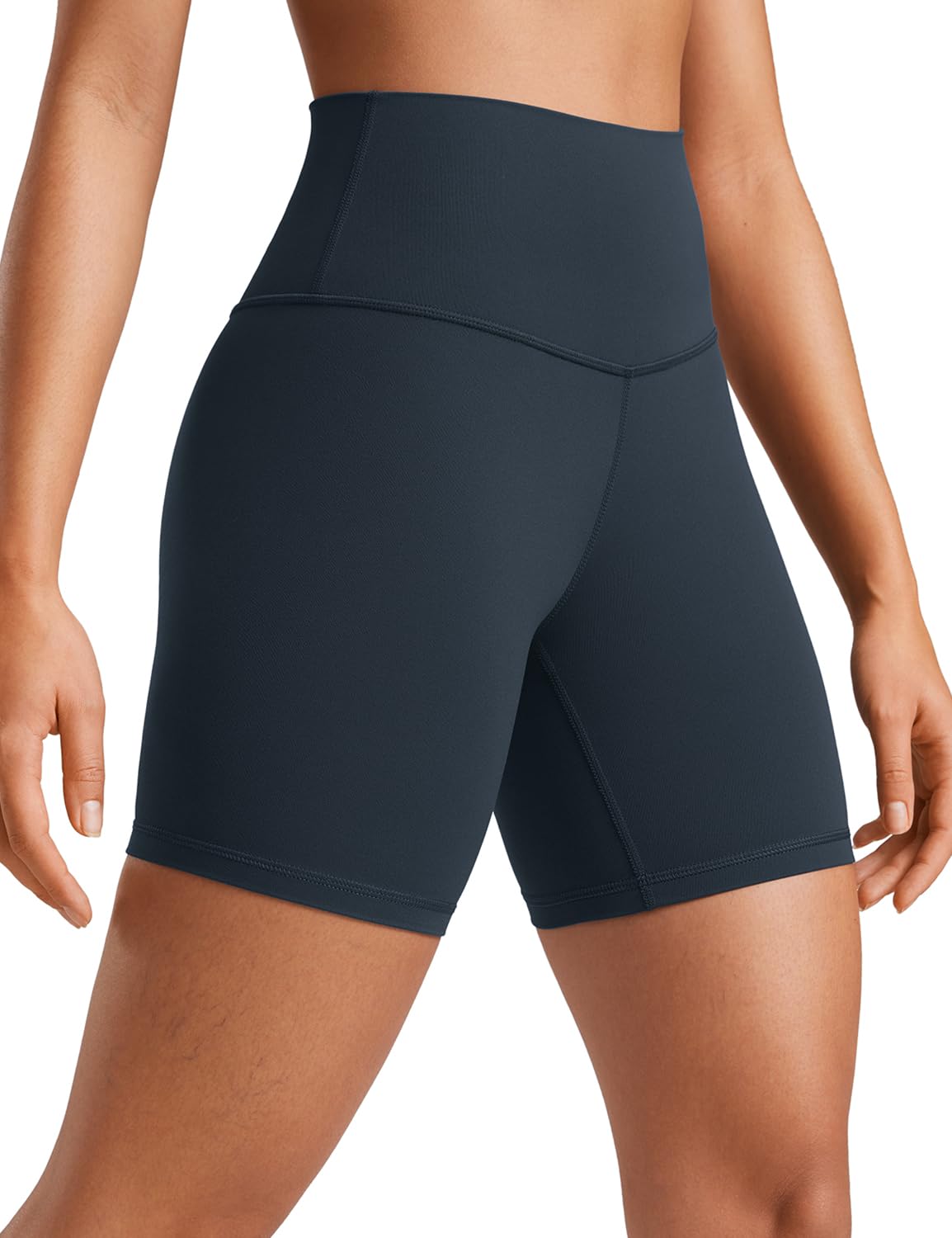 CRZ YOGA ButterLuxe Biker Shorts 6" - High Waisted Workout Running Volleyball Spandex Yoga Womens