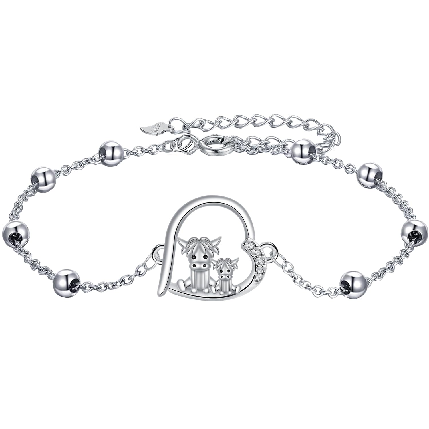 J.MUEN Lebensbaum Halskette für Damen 925 Sterling Silber mi