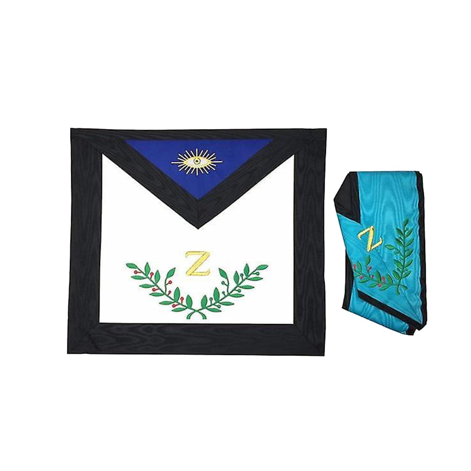 Masonic AASR 4TH DEGREE Machine Embroidery APRON & COLLAR