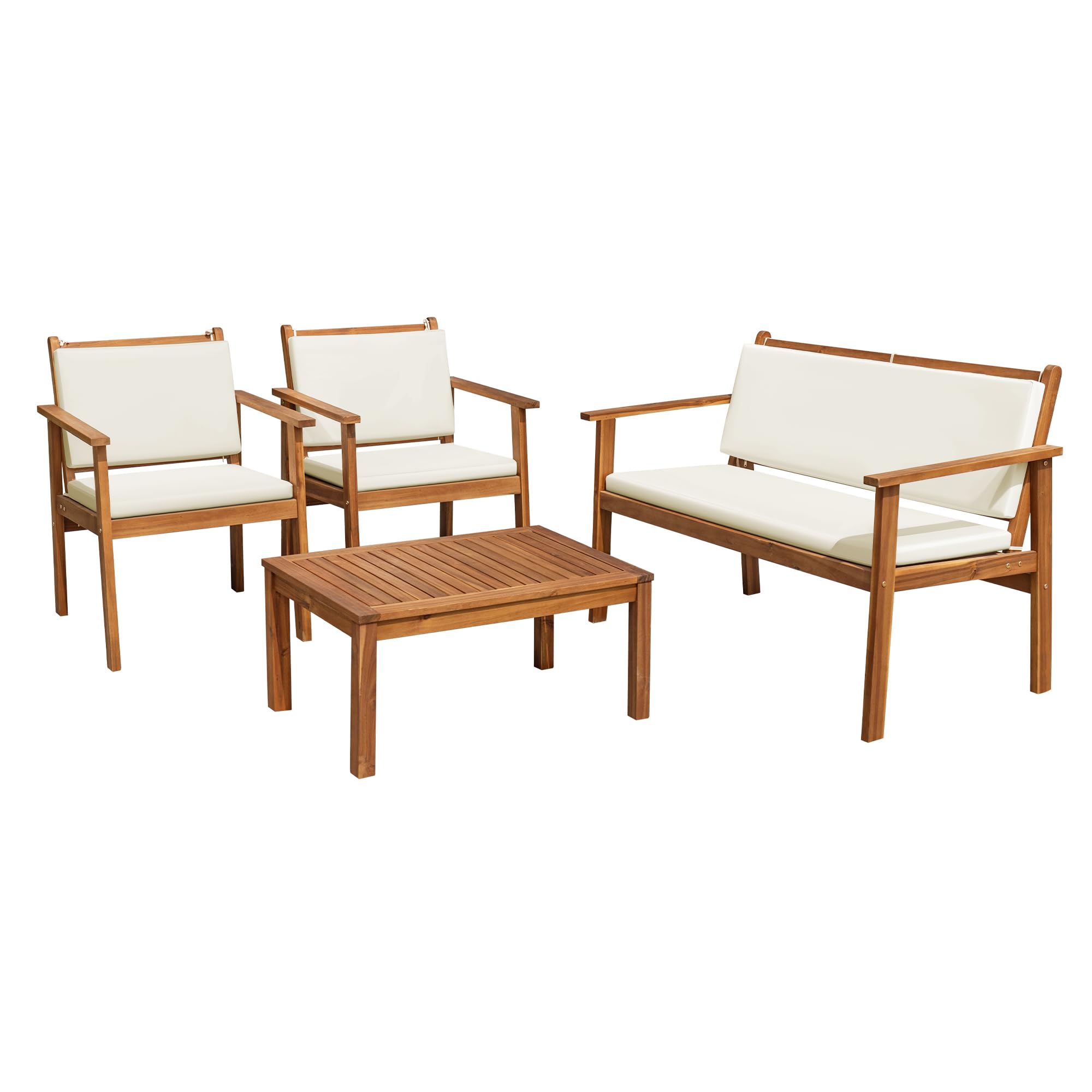Flamaker Acacia Wood Patio Set
