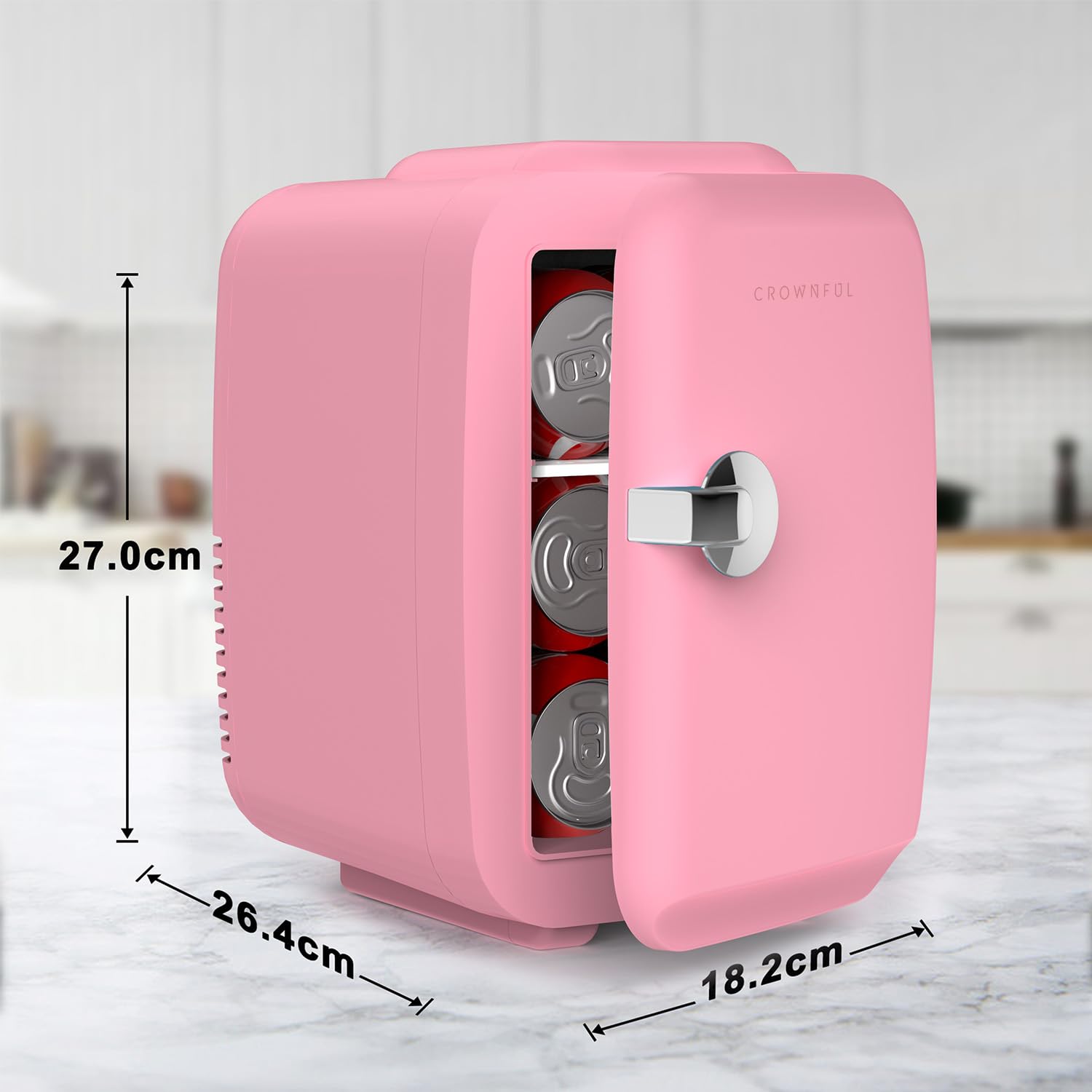 Amazon | CROWNFUL 小型冷蔵庫 4L 冷温庫 保冷 保温 ミニ冷蔵庫