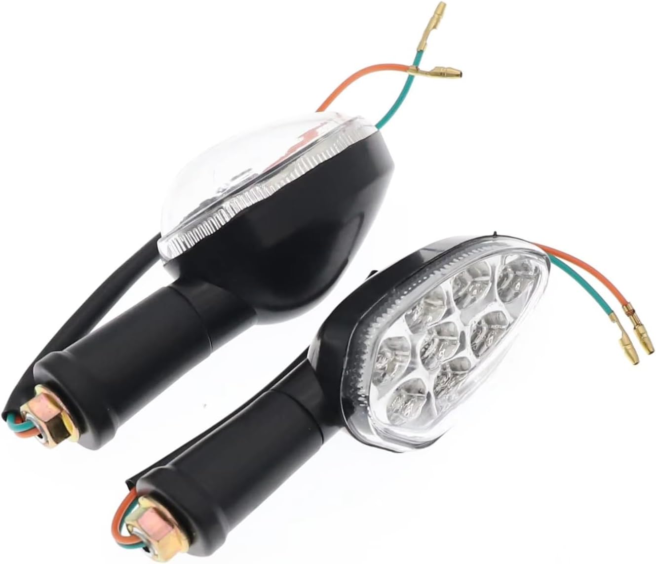 オートバイの方向指示器 オートバイ フロント リア ターンシグナル インジケーター ライト ウインカー LED ランプ ユニバーサル