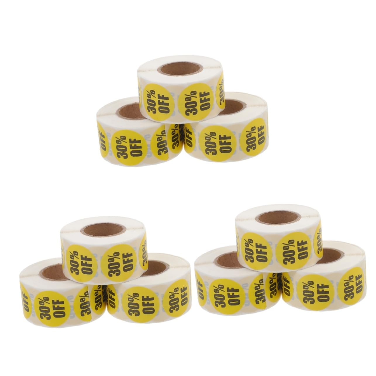 ARTIBETTER 3 Set Adesivi Dei Cartellini Dei Prezzi Cartellino Dettaglio Rimovibile Adesivi Per Etichette Alimentari Per Del Supermercato Yellow 3 * 3