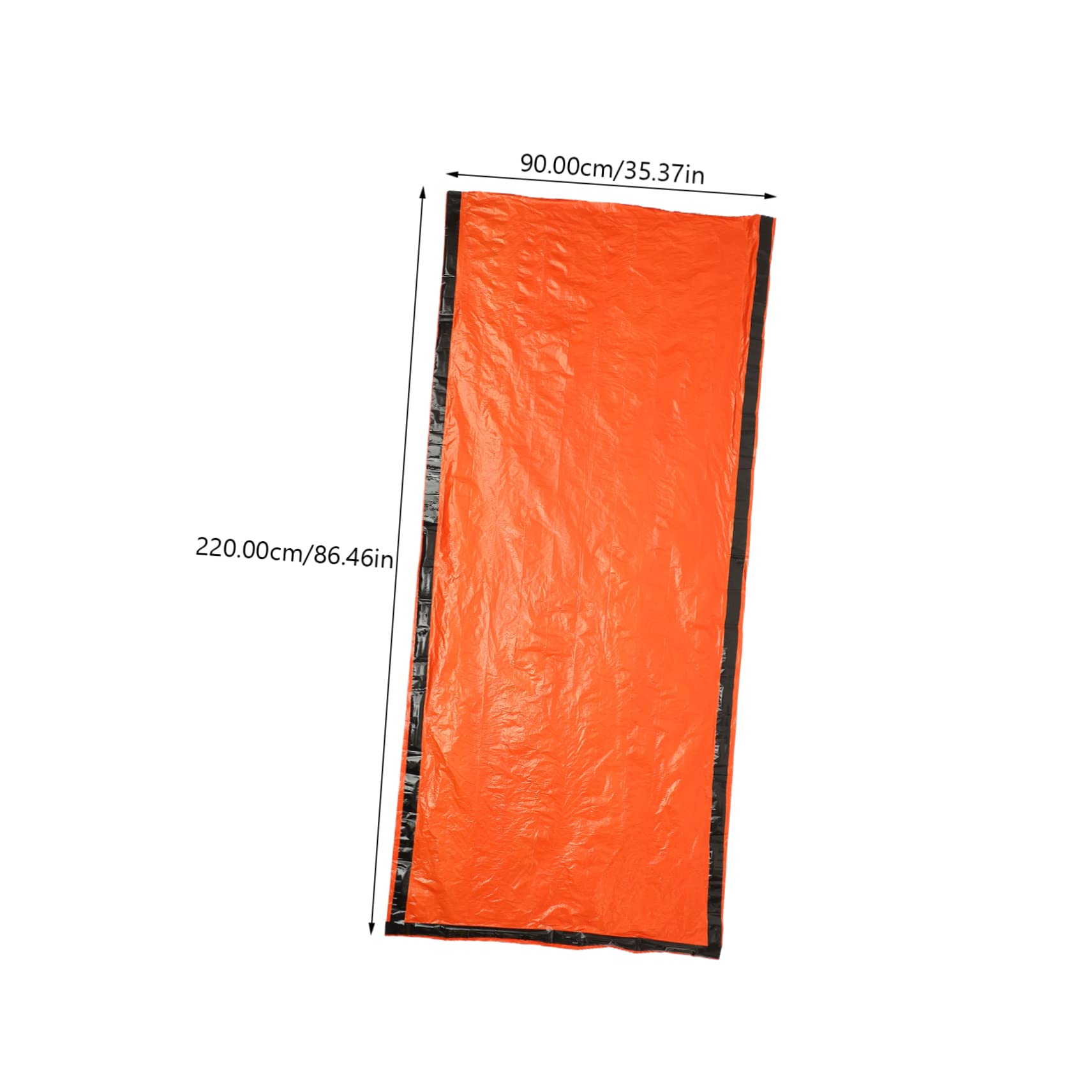 DECHOUS Portable Emergency with Drawstring Storage Bag Lightweight Survival Bivy for Camping Hiking Trail Running Includes Whistle for Signaling Rescue Bright