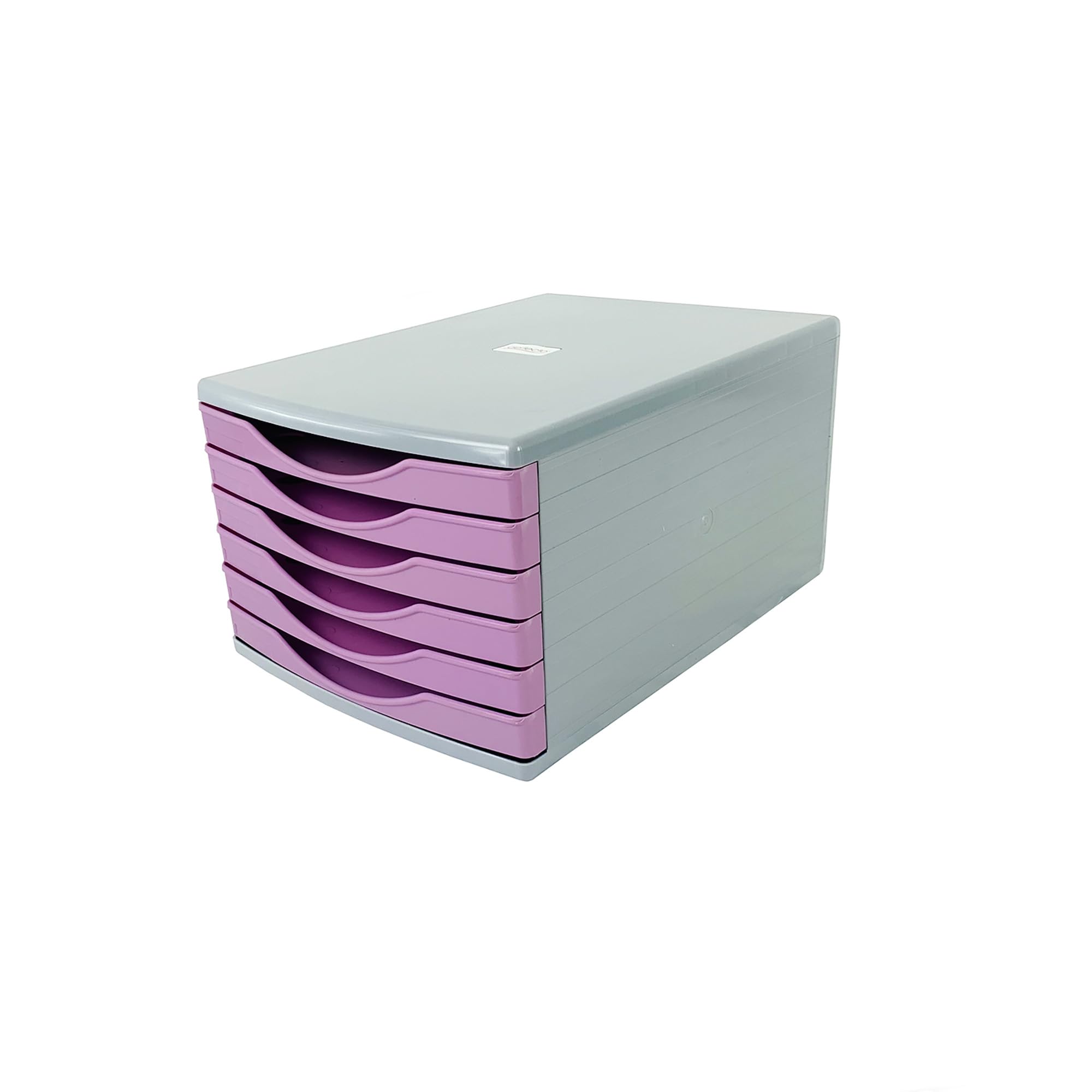 Deflecto Lavender Desk Drawer Set featuring 6 x 30mm Soft Pastel Tones - Desk Organiser with A4 Storage
