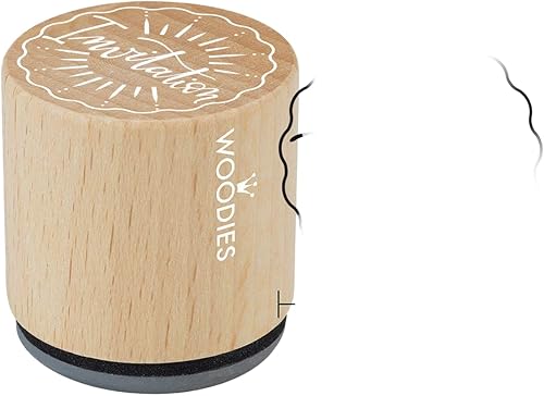 WOODIES - Sello temático de invitación "Invitación", impresión de 1-316"