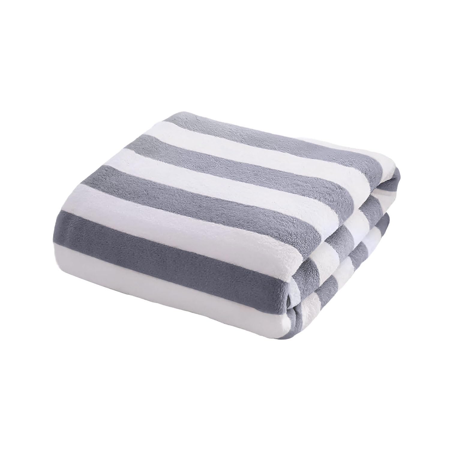 Microfiber Towels for Bath Large Size-Super Soft Coral Fleece Bathing Towel with Hook Quick Dry Super Absorbent-Bath Towel for Men and Women-70x140 cm (Grey, Pack of 1)