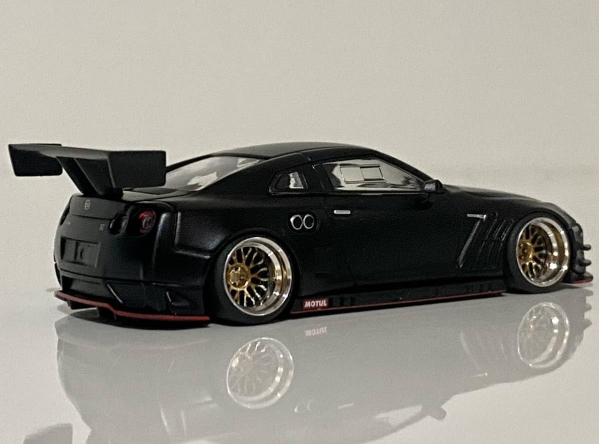 京商 1/64 NISSAN GT-R ニスモ 深リムホイール改 Amazon.co.jp: Kyosho 1/64 R35 GT-R NISMO GT3 Matte Black