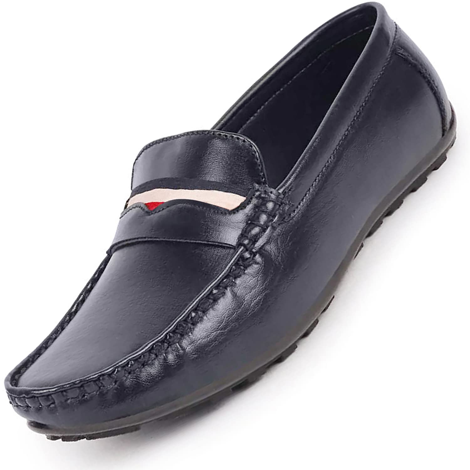 FAUSTO Basics FST FOBMC-1022 BLUE-41 Mens Blue Colored Stripe Casual Slip On Loafers and Moccasin Shoes (7 UK) (B0BCST227F) Amazon Price History, Amazon Price Tracker
