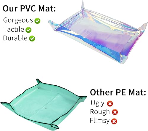 Miniatura 5 de Tapete de trasplante para plantas de interior impermeable iridiscente para macetas de 256 x 173 pulgadas bandeja para macetas bandeja de plantas de