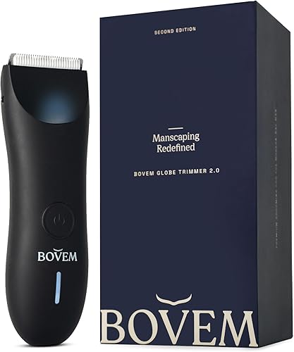 BOVEM Globe Trimmer 2.0 - Maquinilla de afeitar eléctrica para hombres de pelo púbico, recortadora de vello corporal, recortadora de ingle para