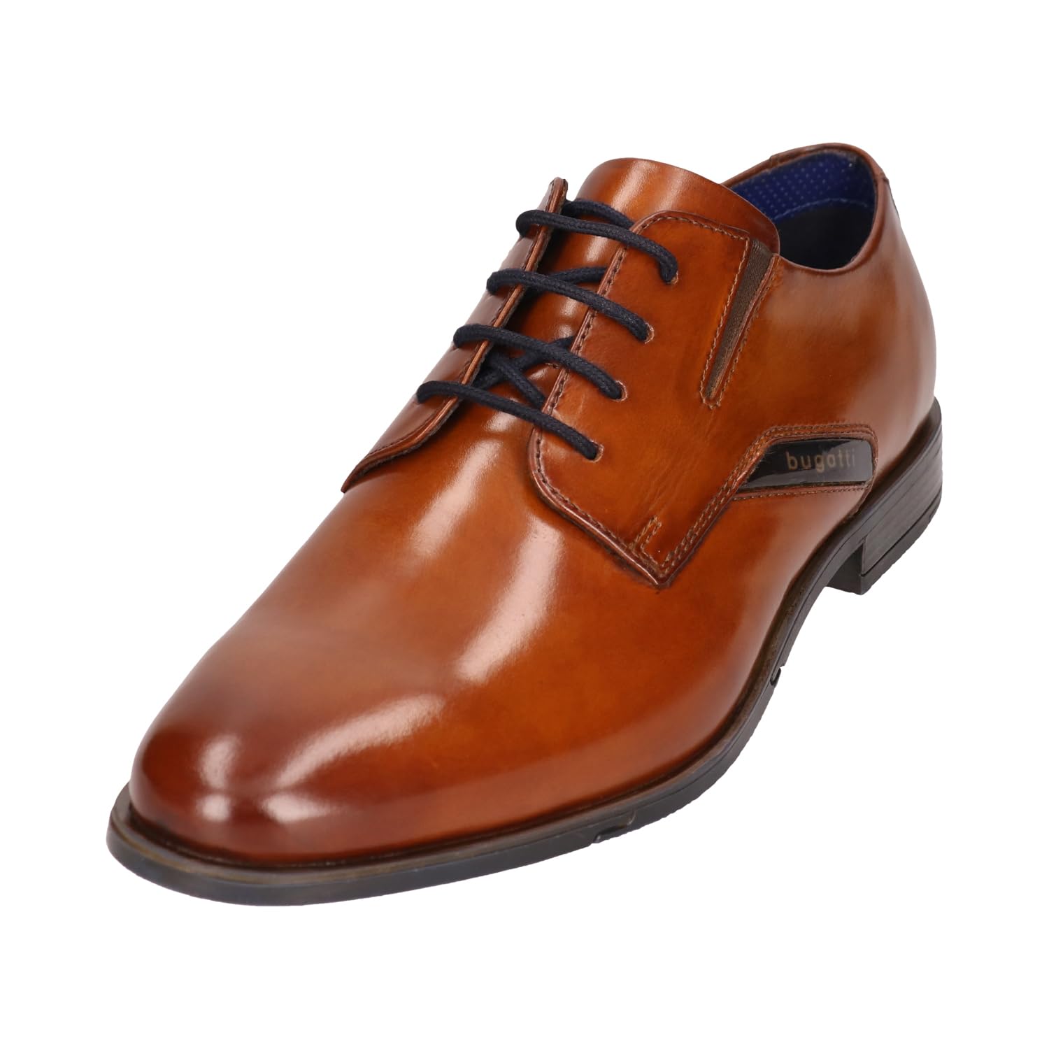 Zapatos con cordones bugatti de diseño sofisticado en exclusivo tono marrón coñac 8