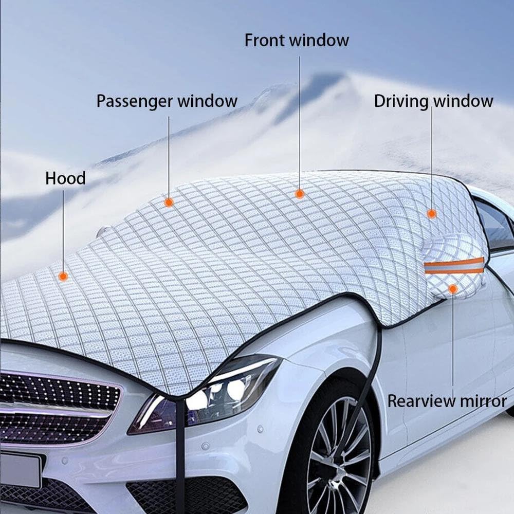 Couverture De Neige Épaisse À 7 Couches pour Pare-Brise Voiture, Extra Large, Protection Contre La, Anti-Gel, Pare-Soleil Hiver Bâche Voiture
