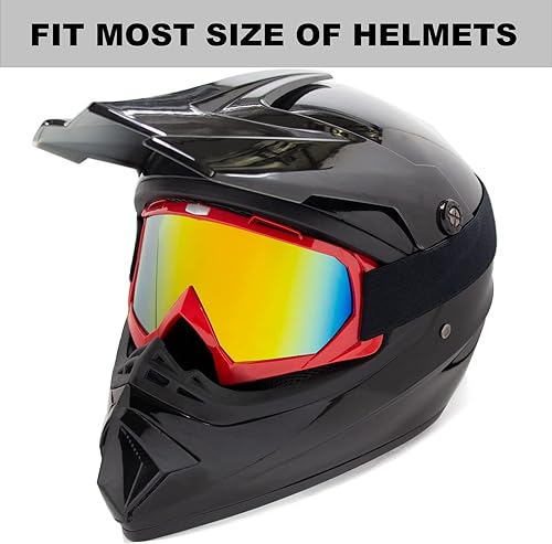 Miniatura 2 de CoPvner Gafas de motocross para motocicleta ATV motocross todoterreno para adultos hombres mujeres jóvenes y niños