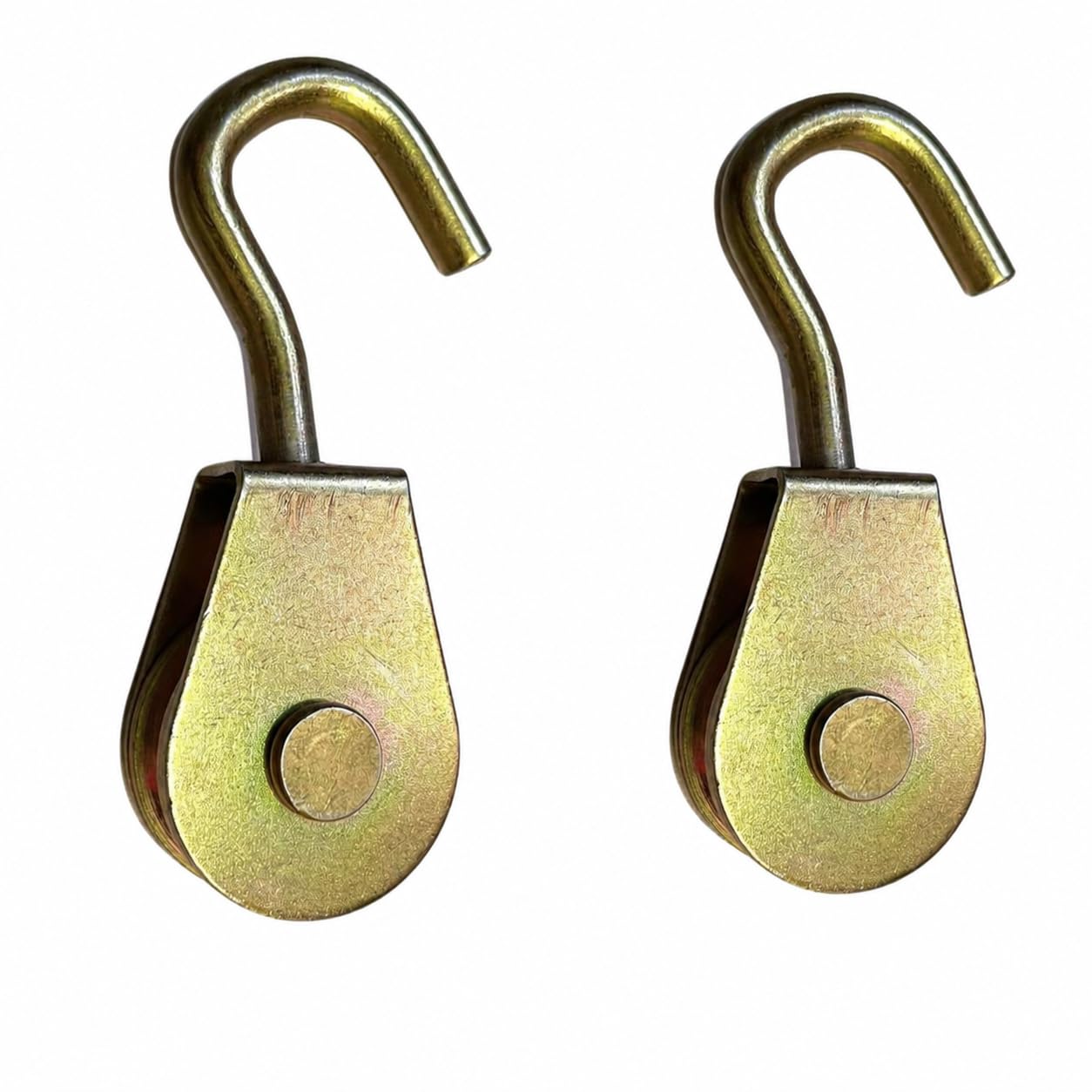 Heavy Duty Metal Pulley Hook Wheel for Rope & Wire Cable | Single Wheel Hanging Pulley Block with Smooth Roller for Gym, Clothesline, Garage, Lifting, DIY & Utility Use (Pack of 2)-picture-33