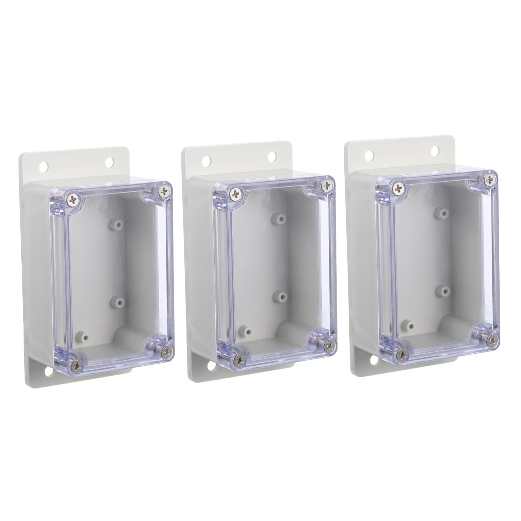 Plastique résistant et étanche pour ce lot de 3 boîtes de dérivation extérieures - 6