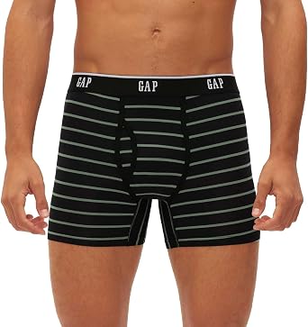 GAP Men's Underwear, Ultra Soft Modal Fabric with Fly Pouch Boxer Brief for Men, 4-Pack