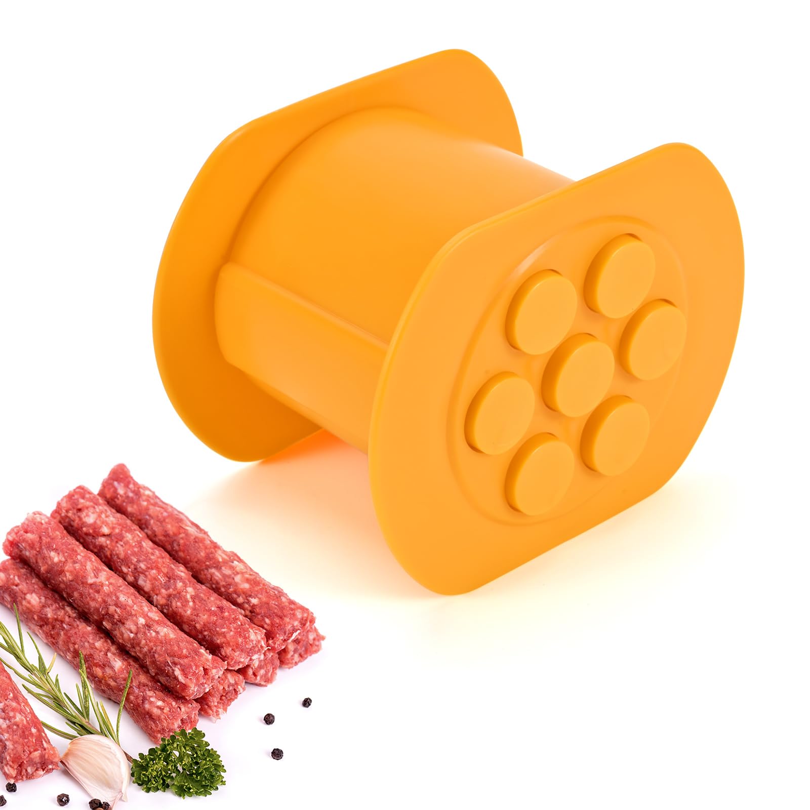 Ukaeno Cevapcici Presse, Hot Dog Maker mit 7 Löchern, Schnell und Gleichmäßige Cevapcici Herzustellen