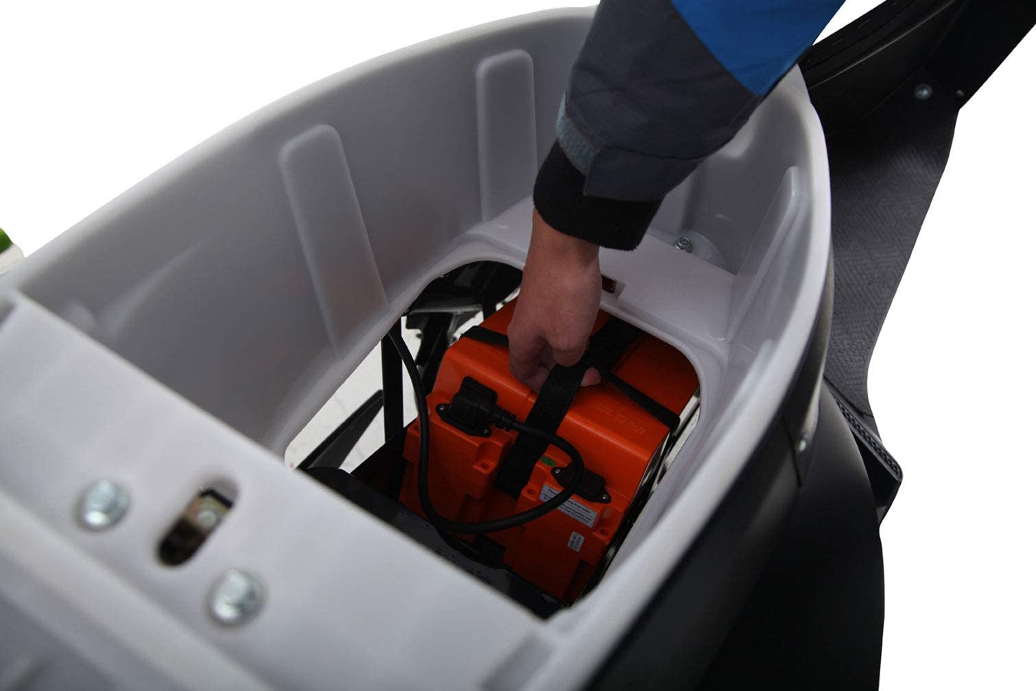 Elektroroller “Eagle Li”, 2000 Watt, 60 km Reichweite, Straßenzulassung, Lithium-Akku, Elektro Roller, E-Roller mit Sitz, Elektro Motorroller, Rot