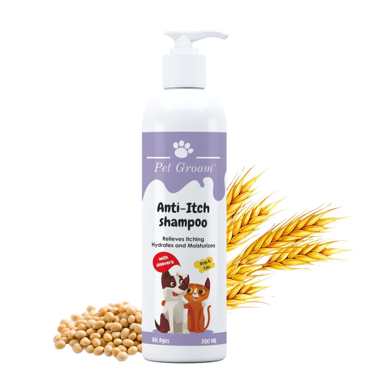 Pet Groom Anti Itch Shampoo Eliminates Fleas, Thicks And Lice From Pet Hair With Neem Oil For Dogs And Cats 200 Milliliter|Anti Itch Shampoo (B0CR6L4S9J) Amazon Price History, Amazon Price Tracker