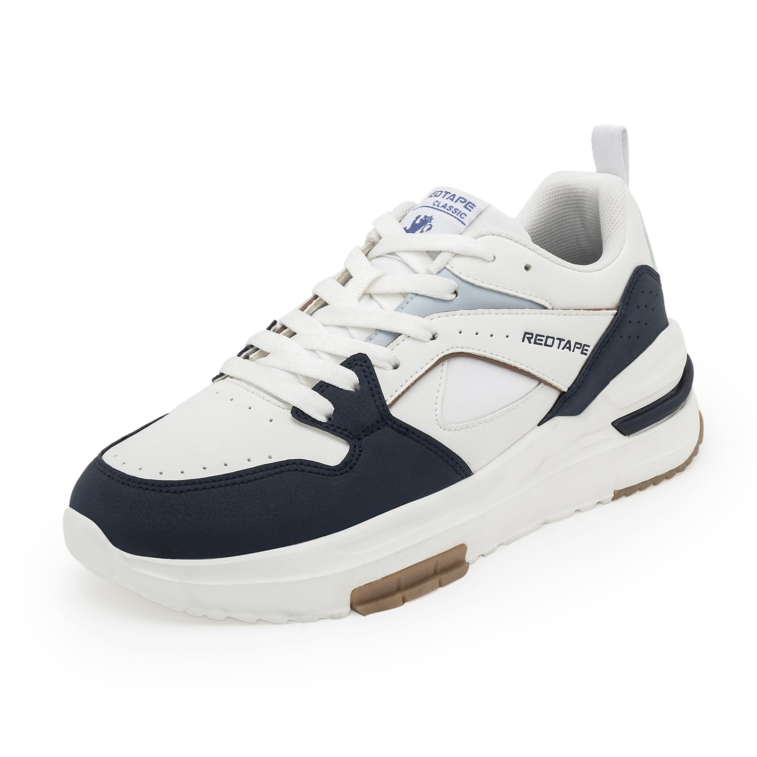 Red Tape Lifestyle Sneaker Shoes for Men | Elegantly Rounded Front, Soothing Insole & Impact-Resistant Comfort White/Navy (B0DG5MTQTD) Amazon Price History, Amazon Price Tracker