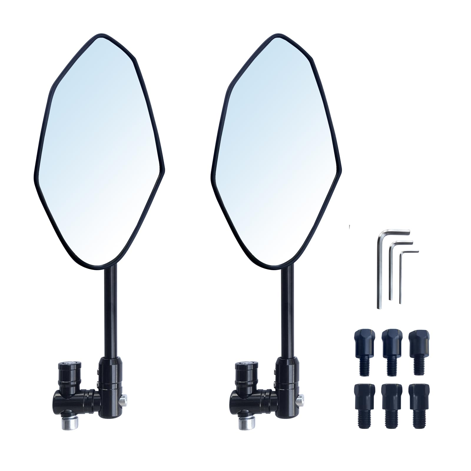 Amazon.com: MAMIKO Universal Motorcycle Mirrors, Convex Handlebar