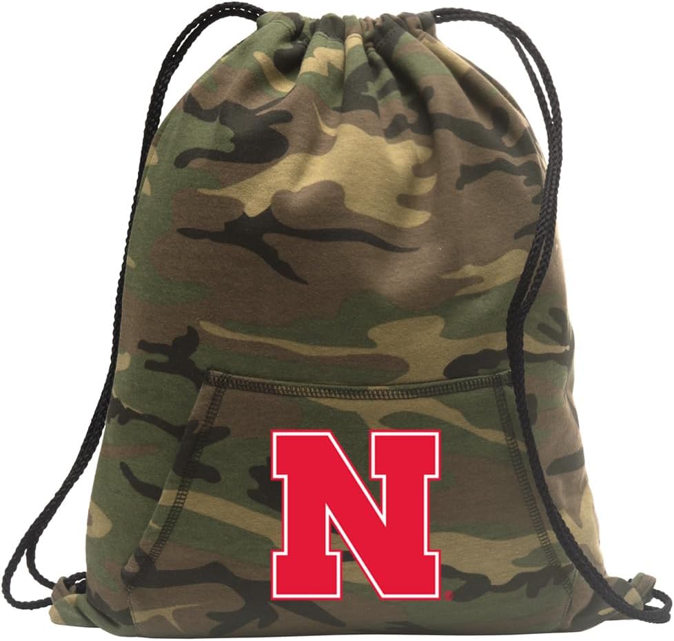 Broad Bay Camo University of Nebraska Cinch Bag COOL Hoody Cinch Backpack