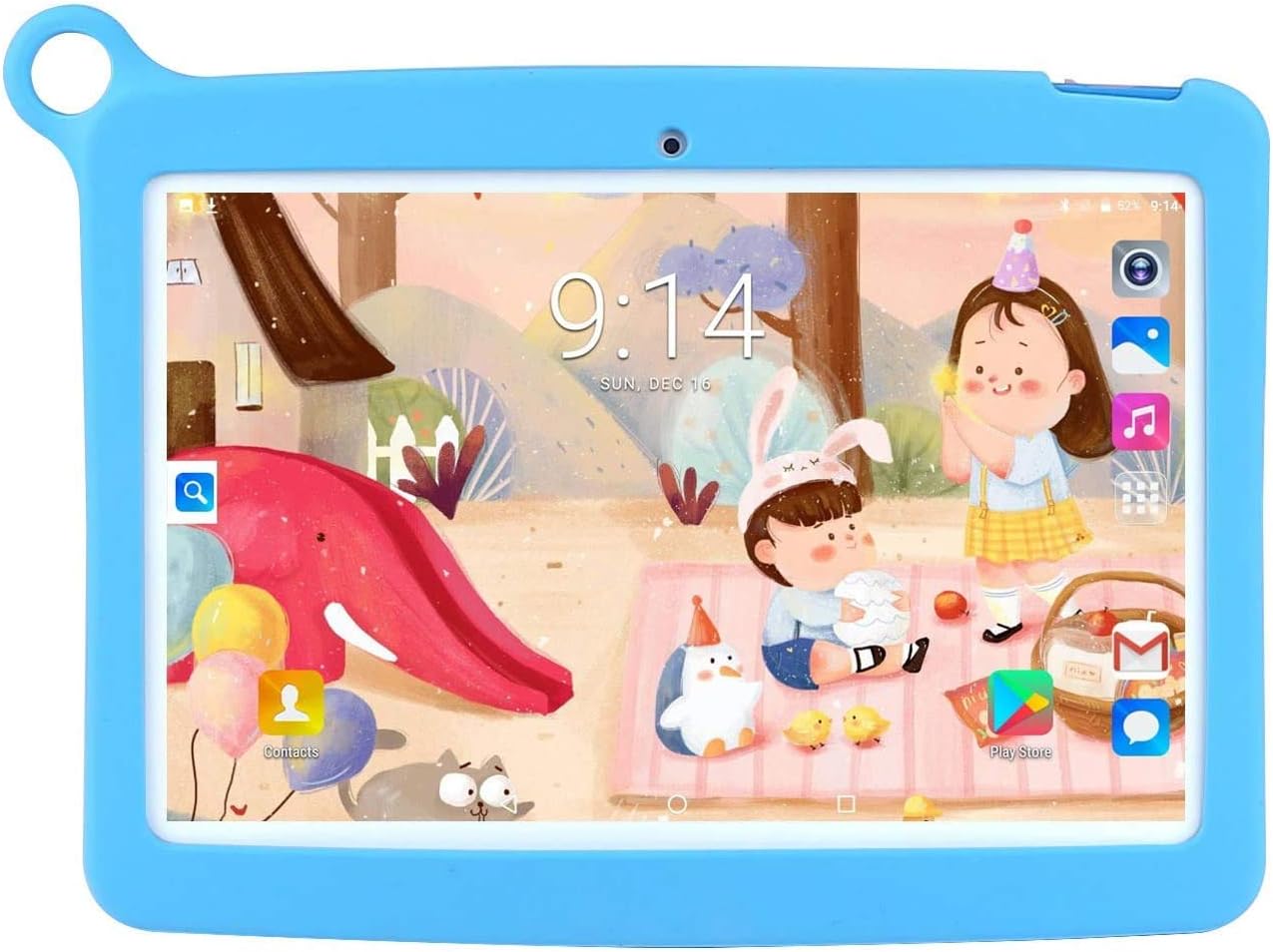 LNBEI Kids Tablet 10.1 inch Display, Kids Mode Pre-Installed, with WiFi, Bluetooth and Games, 16GB SD Card , Stylus Pen , Quad Core Processor, 1280x800 IPS HD Display (Blue)