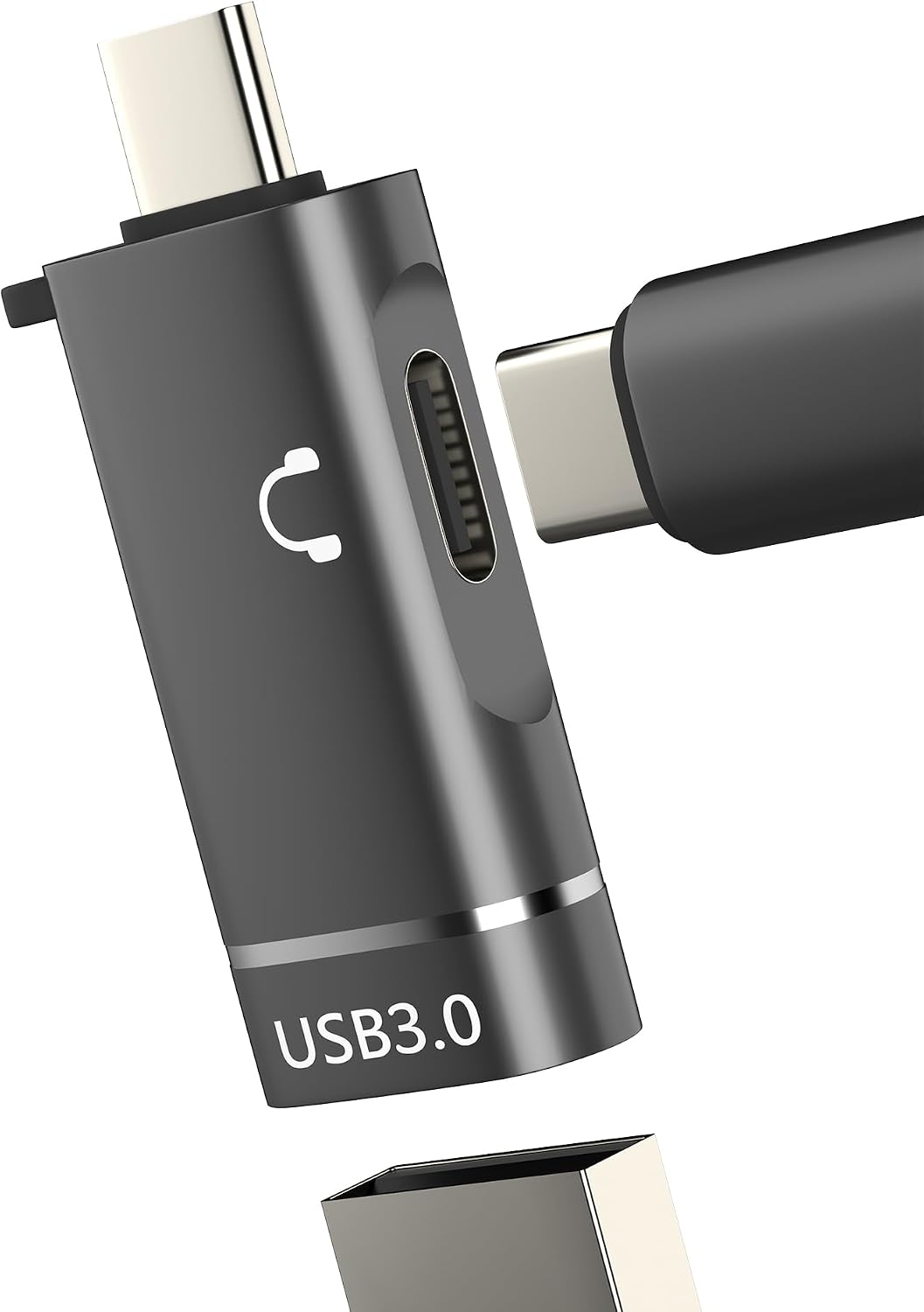 USB C to USB Adapter Type C Headphone Jack Splitter(2in1)OTG 3.0 Dongle for iPhone 16 15 Pro Audio Cable Converter for Apple for iPad MacBook Compatible for Samsung Laptop Digital Camera Data Transfer