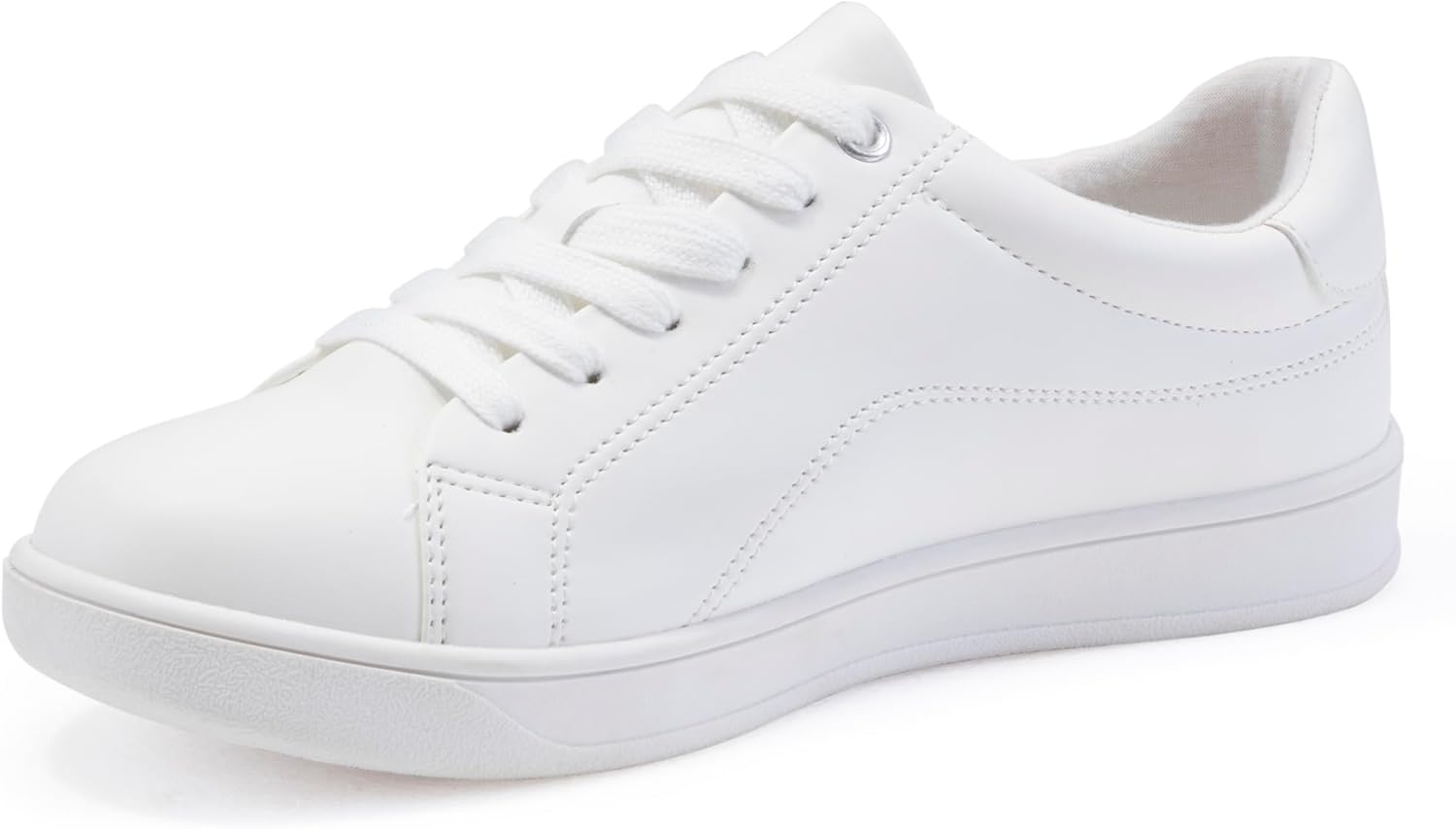 Women's Lace Up Trendy Sneaker Classic Fashion Low Top Walking Shoes - Picture 54 of 109