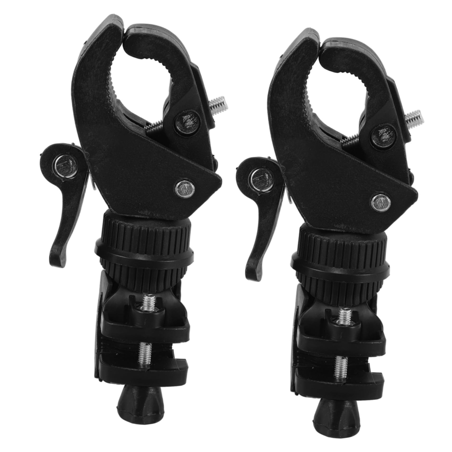 Beavorty 2pcs Wheelchair Crutch Stand Cane Holder Stand Wheelchair Crutch Holder Cane Holder for Walker Cane Holders Walking Stick Elderly Scooter Cane Rack Wheelchair Part Plastic Black