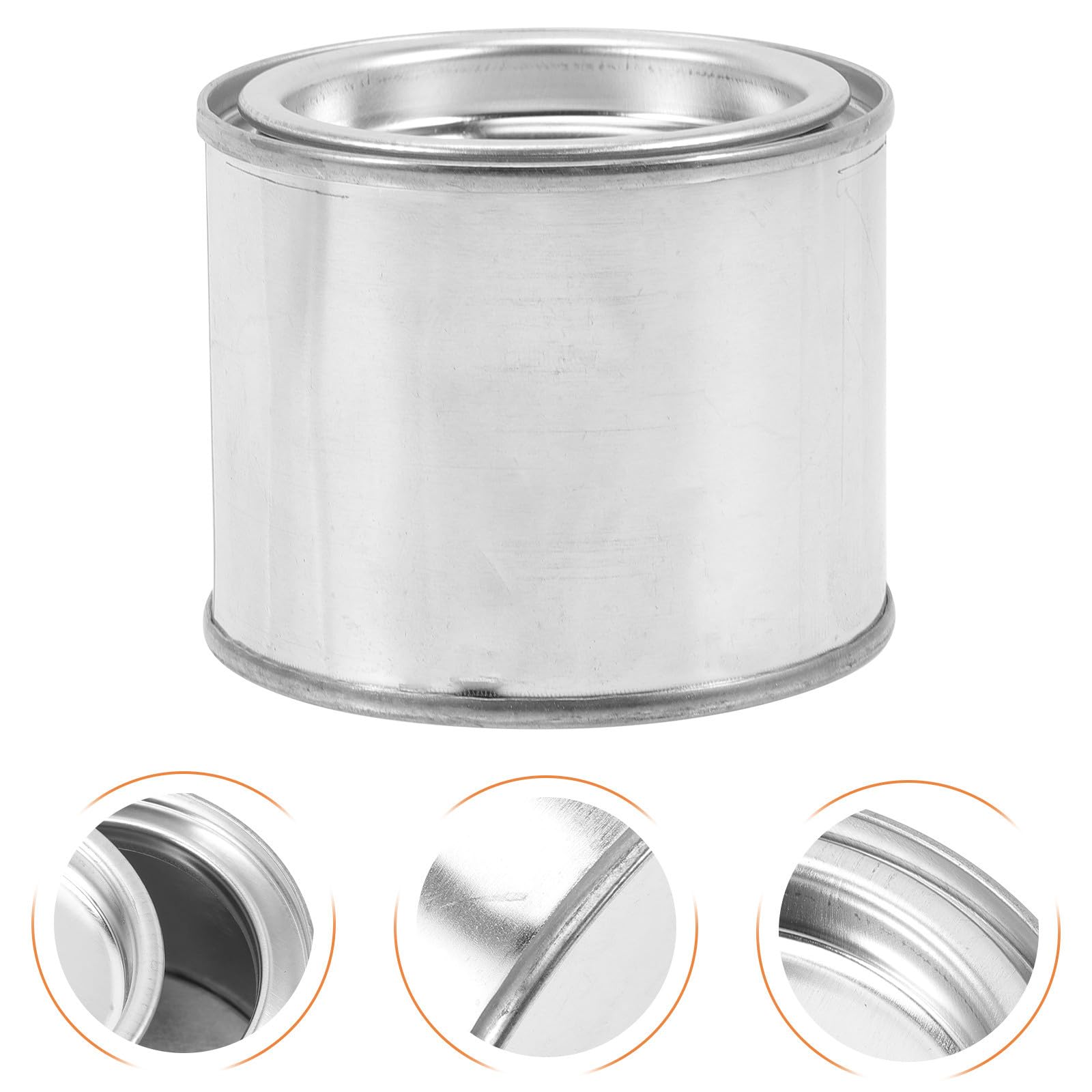 ABOOFAN Lot de 10 Pots de Peinture Vides en Métal 0,1 L, Boîtes Rondes pour Stockage et Scellage des Pigments, Récipients Portatifs Résistants Adaptés Rangement de Peinture et Loisirs
