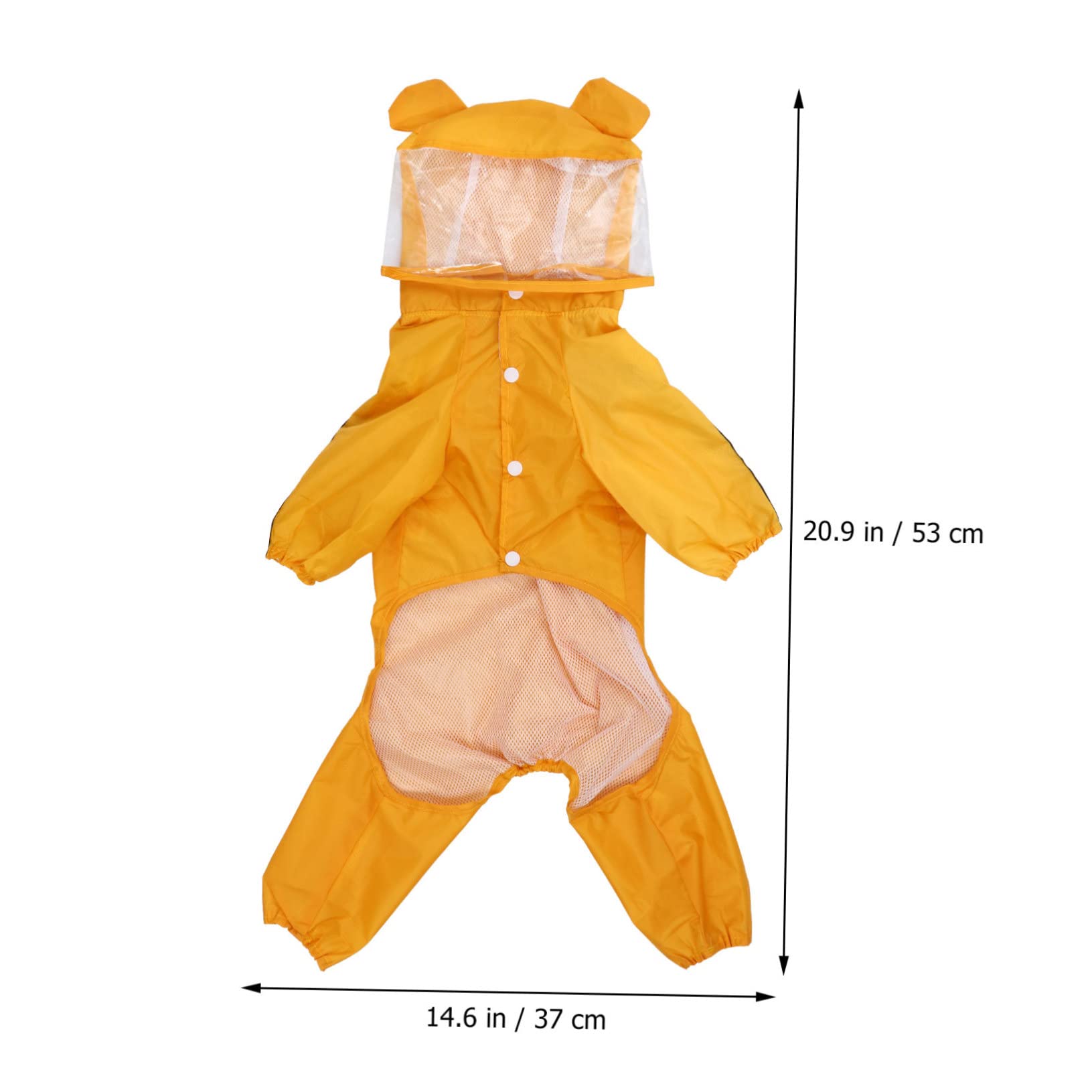 Angoily Lot De 3 Imperméables Tendance en Forme Dabeille pour Chien Idéal pour Les Journées Chaudes Et Sèches