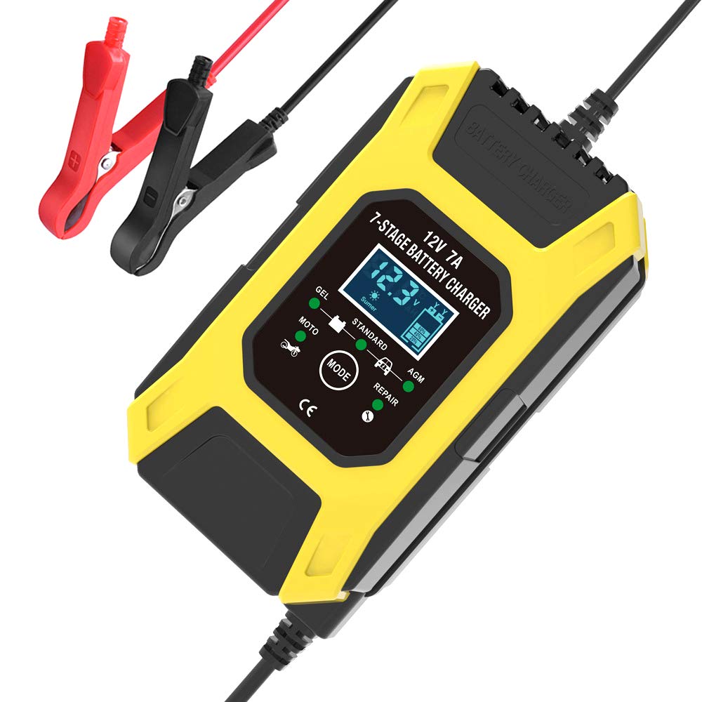 Buy Car Battery Charger 12V 7A Intelligent Automatic Battery Charger 7