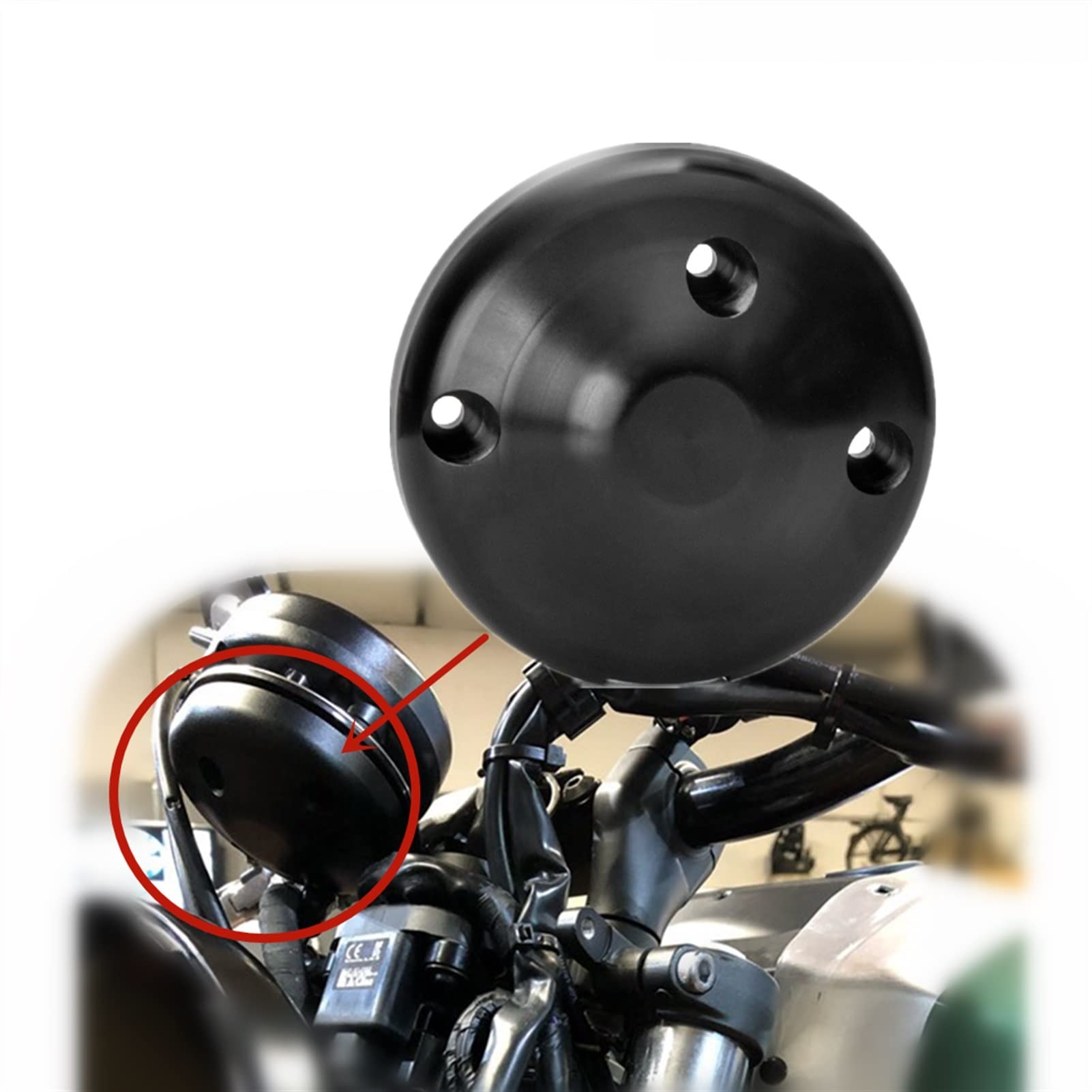 Für Yamaha XSR700 XSR900 XSR 700 Retro Motorrad Gauge Relocation Bracket Cover Aluminium Bottom Dekorative Cap Schmücken