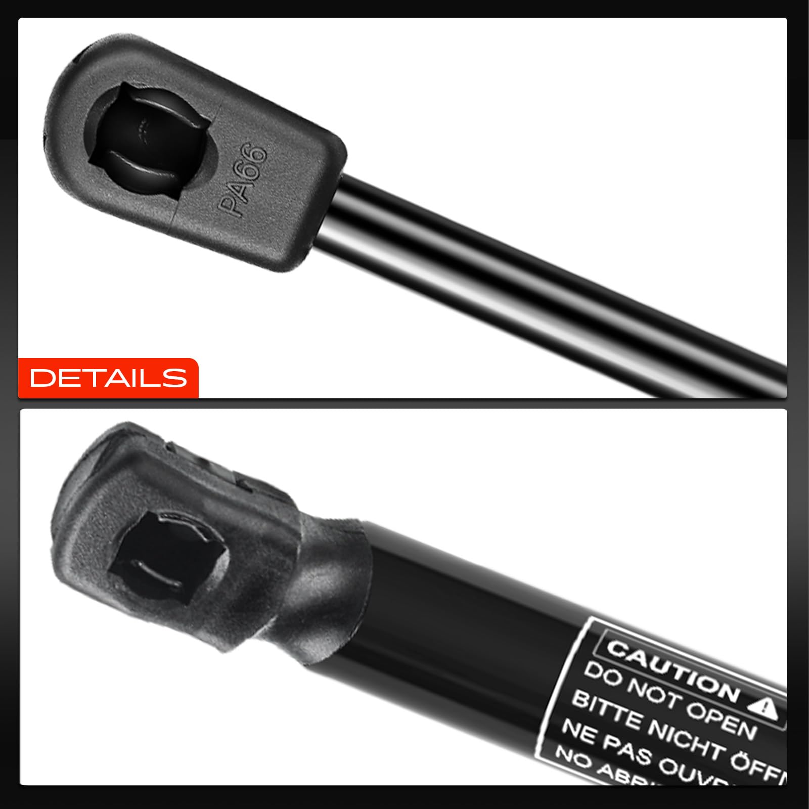 Frankberg 2x Molle a gas Portellone posteriore Compatibile con A3 Sportback 8PA Tutti i Motori Compatto 2004-2013 Replace# 8P4827552B