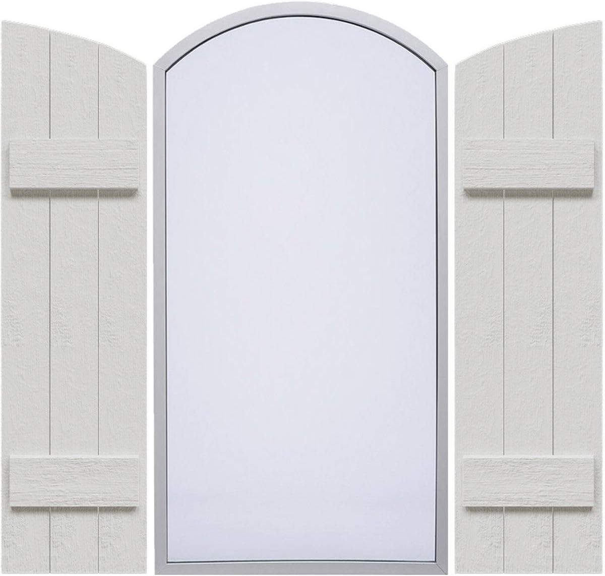 Ekena Millwork 16 1/8"W x 43"H, Rough Cedar (37 1/2" Low