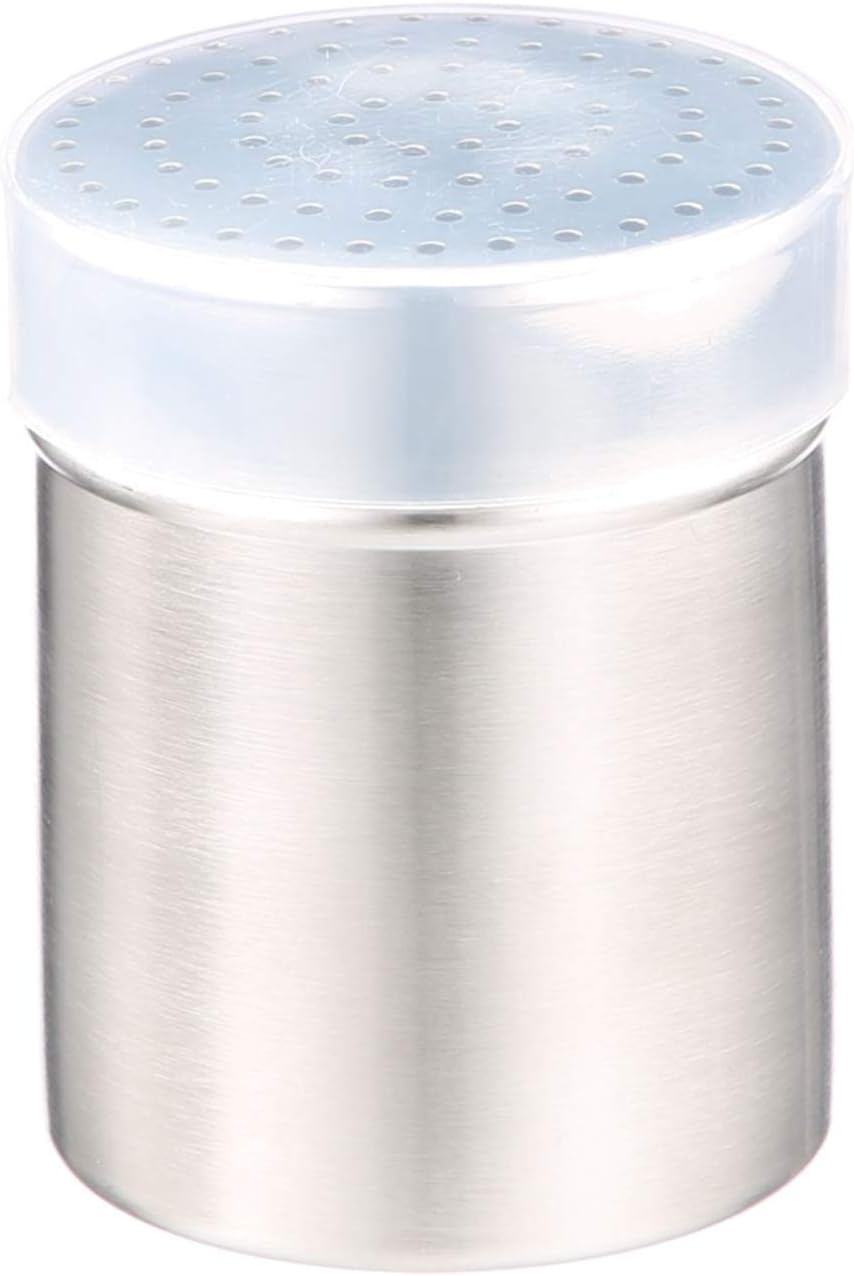 KitchenCraft Stainless Steel Medium-Hole Flour Dredger/Icing Sugar Shaker, Silver