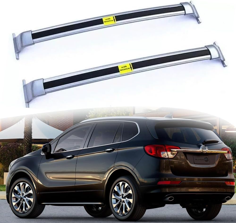 Cross Bar 220Lbs Fits for Buick Envision 2016-2020 Roof Rails Aluminum 2Pcs Crossbar